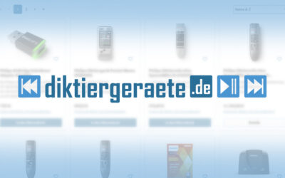 diktiergeraete.de: Online-Shop für Sprachverarbeitung (wieder) online