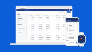 Produktabbildung SpeechLive. Browser, Smartphone und Watch